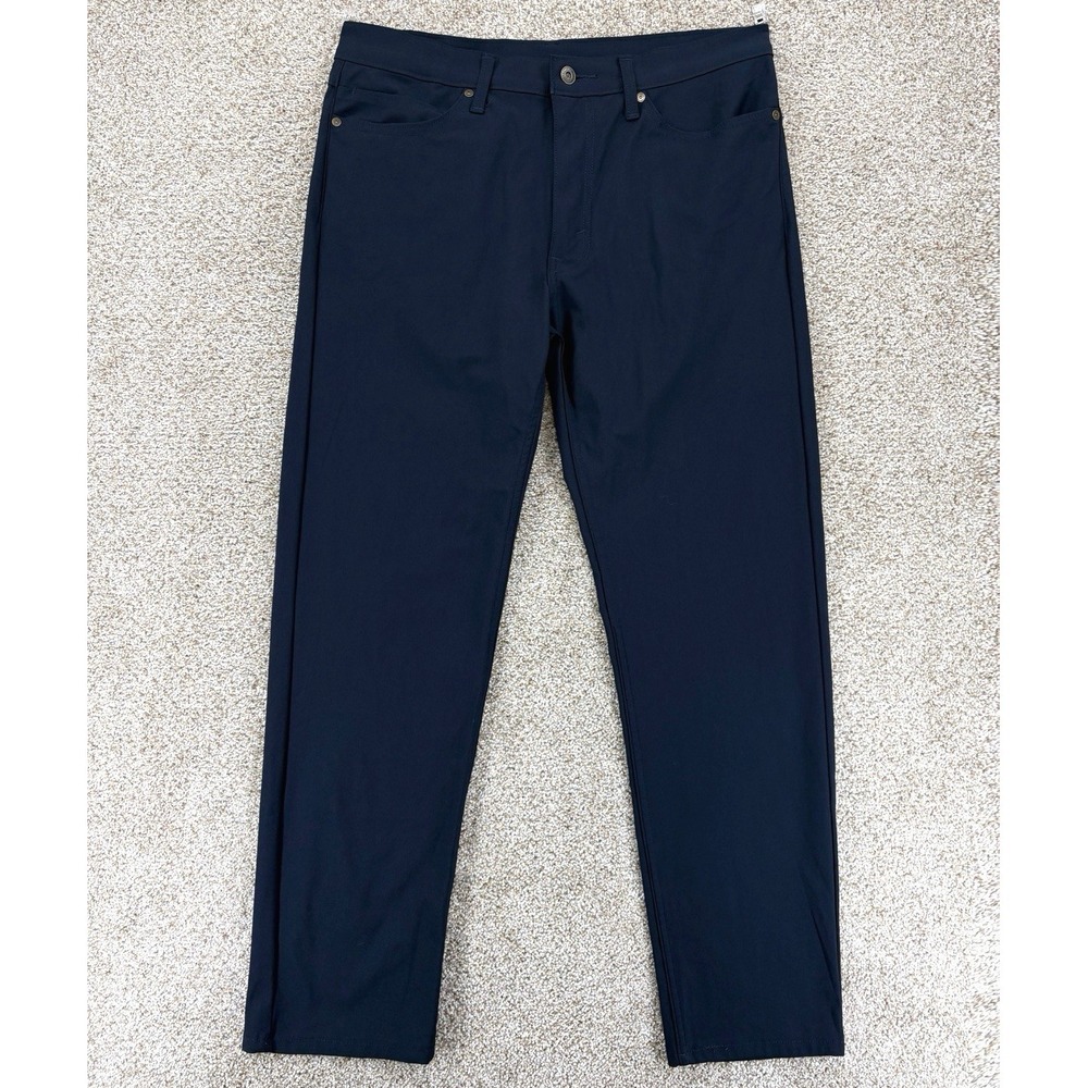 Levi's 511 Slim Flex-Tech 5-Pocket Pant Mens 34x30 Blue Navy Waves Straight Leg